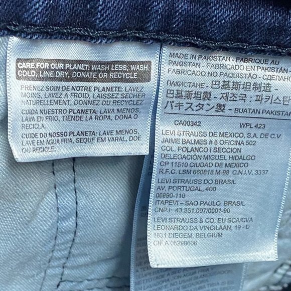 Levi's Men's 559 Relaxed Straight Dark Wash Jeans Size 36/30 - Picture 9 of 9